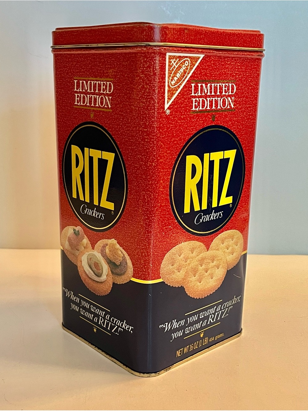 Vintage 1987 Limited Edition Ritz Crackers Tin